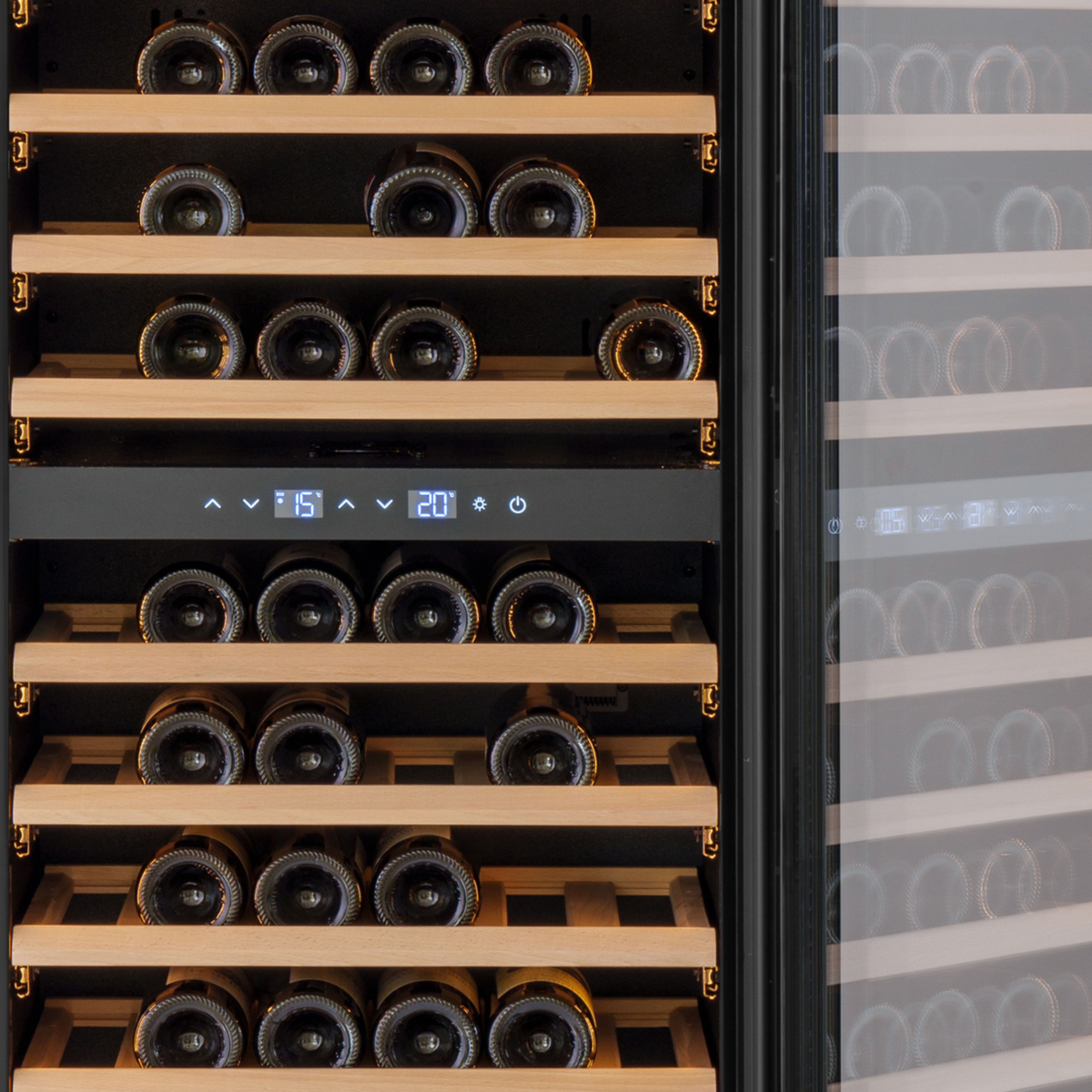 W96PANEL-TO - Push 2 Open Integrated Wine Fridge - 255L - Panel ready