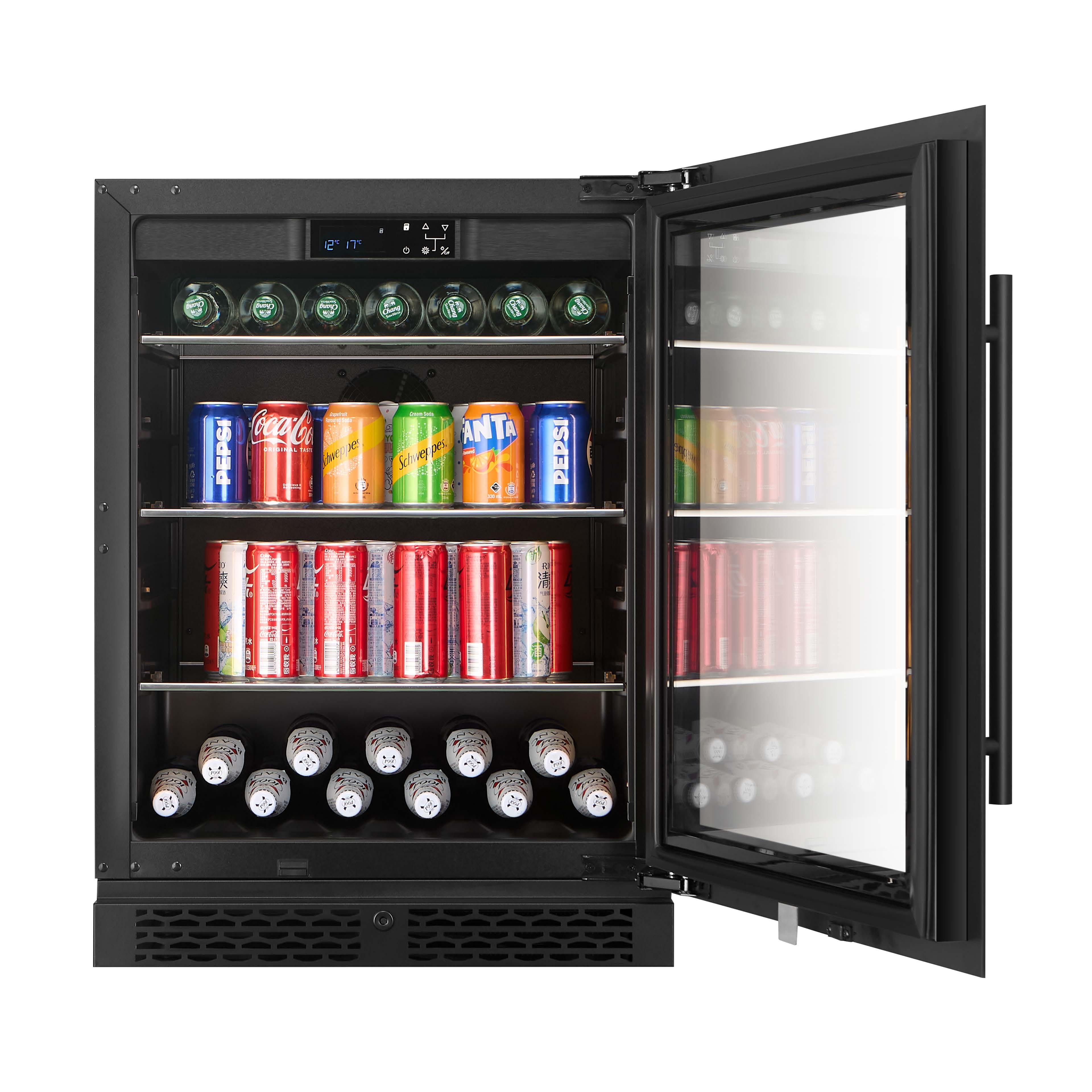 BV46S-BLACK - 127L / 141 Can Beverage Fridge