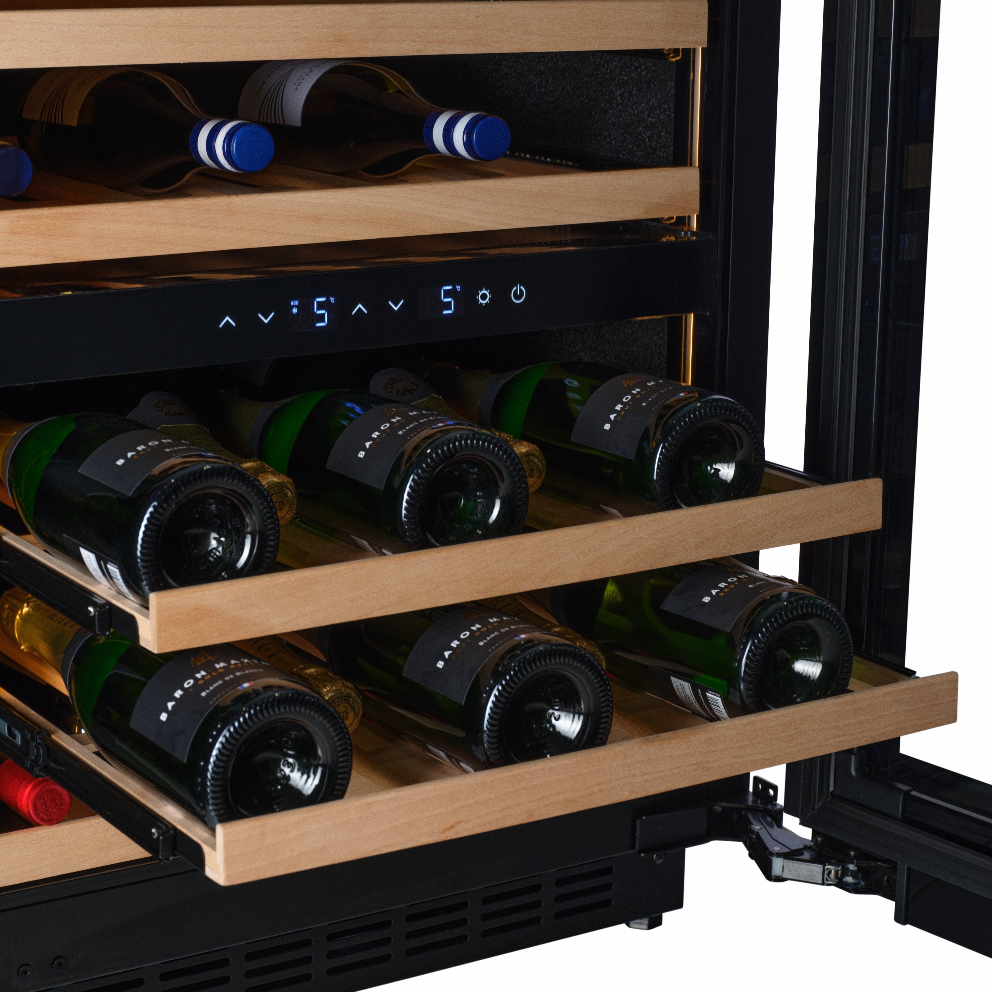 W34-BH - Wine Fridge - 36 Bottle - Black Glass
