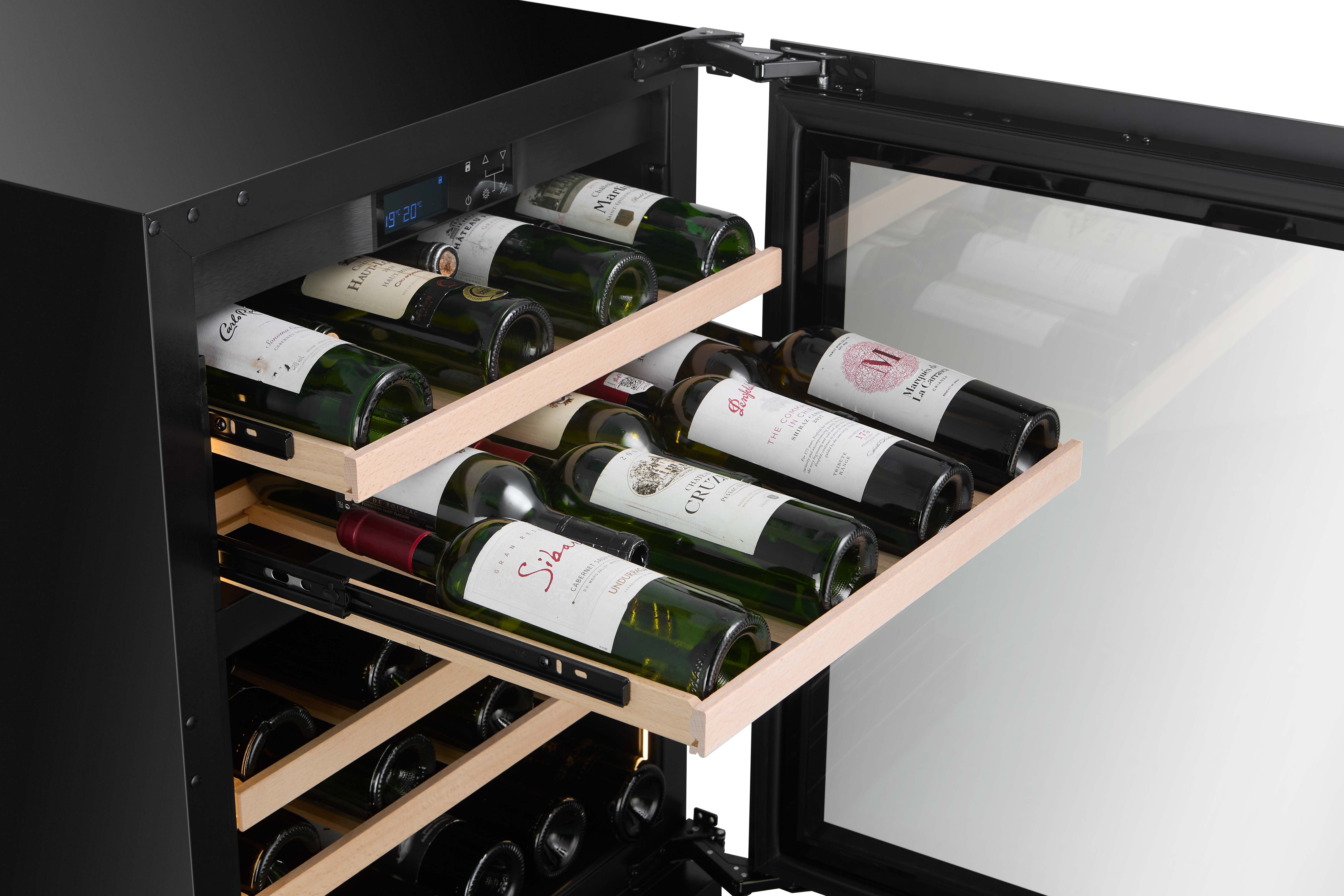 WBV46D-BLACK - Wine & Beverage Combination
