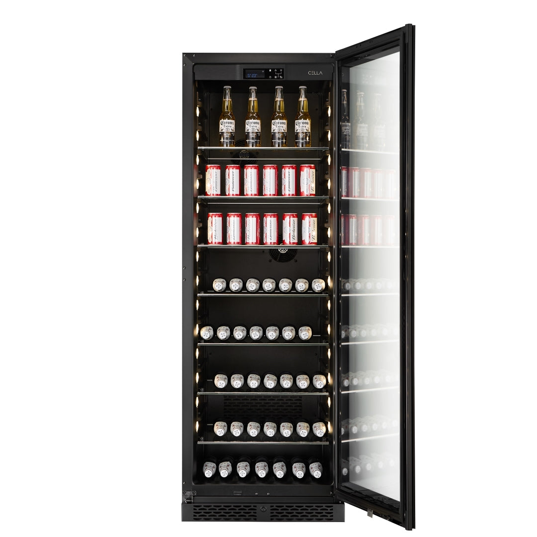 BV163S-BLACK - 338L / 487 Can Beverage Fridge