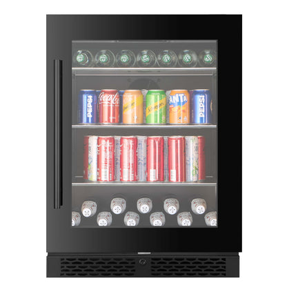 BV46S-BLACK - 127L / 141 Can Beverage Fridge