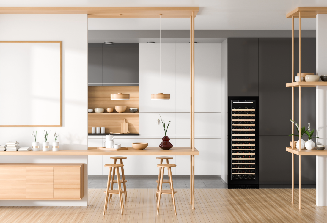 FWS122S-BLACK - 110 Bottle Wine Fridge