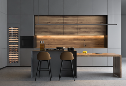 W96PANEL-TO - Push To Open Integrated Wine Fridge - 96 Bottle - Panel ready