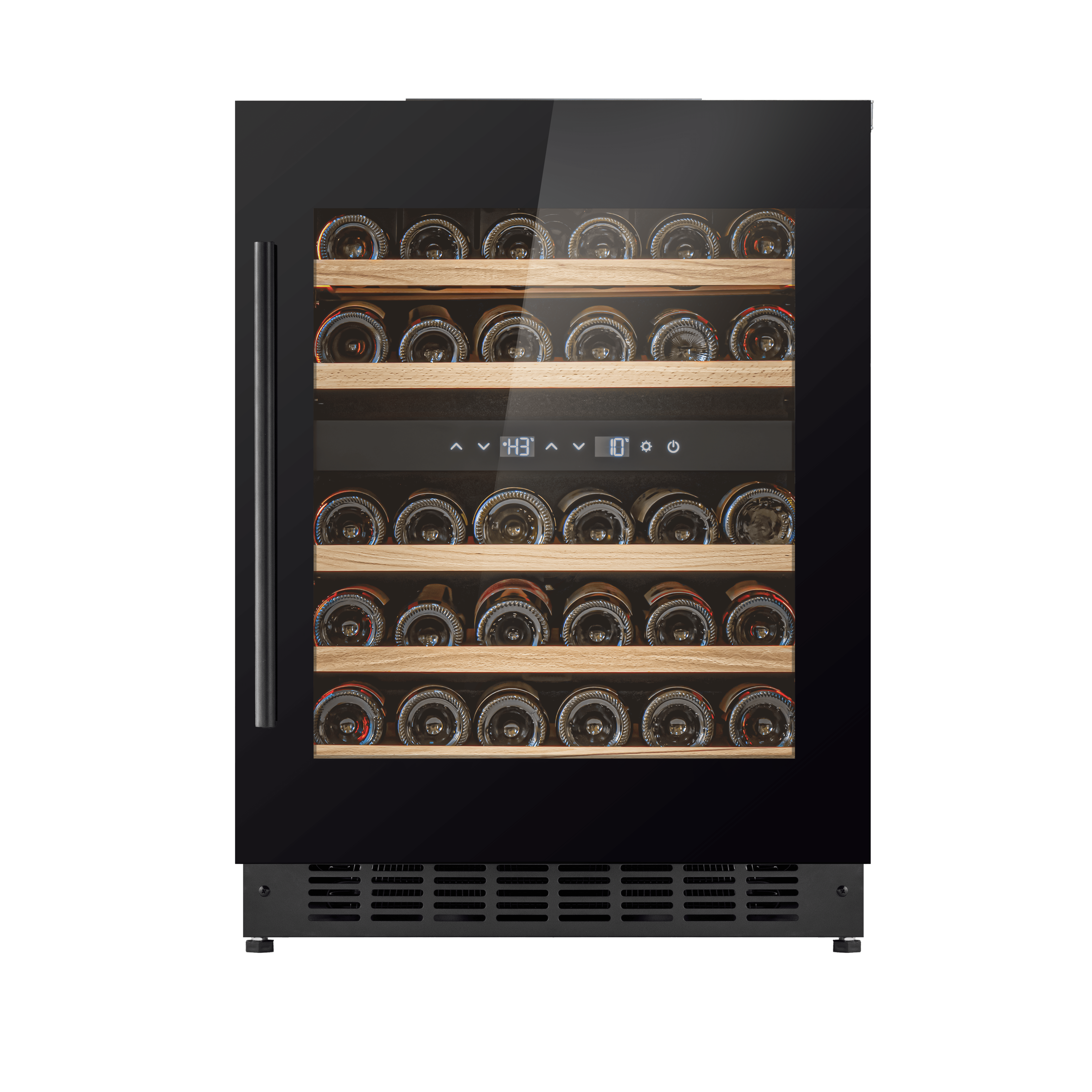 W34-BH - Wine Fridge - 36 Bottle - Black Glass