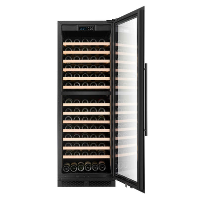 FWS154D-BLACK - 154 flessen wijnkoelkast