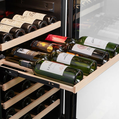 FWS93D-BLACK - 101 flessen wijnkoelkast
