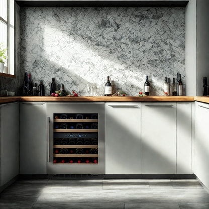 W34-SSH - Wijnkoelkast - 36 flessen - Roestvrij staal