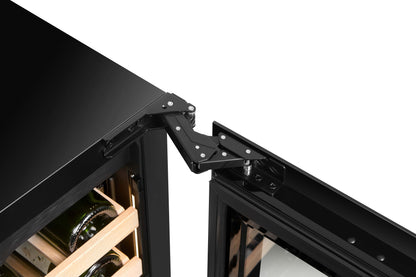 W39D-BLACK - 39 flessen wijnkoelkast