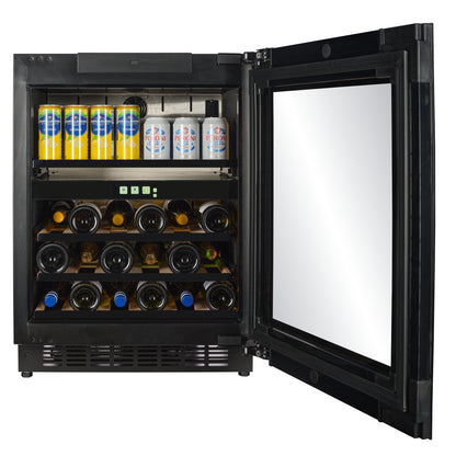 WBV36B-TO - Push 2 Open Beverage Centre - 22 Bottle/44 Cans - Black
